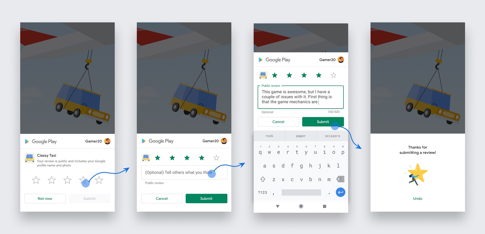 Android App Reviews focuses on improving app credibility and ratings through quality reviews from real users