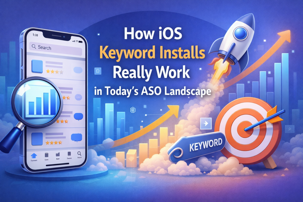 iOS Keyword Installs provides iOS app installs through exact target keyword search behavior on the App Store